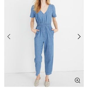 Madewell denim jumpsuit